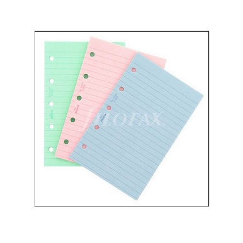 Filofax Mini Fashion Coloured Ruled Note Paper Organiser Insert 30 Sheets 513507