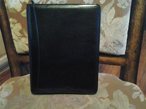 Franklyn covey black faux leather day planner for sale