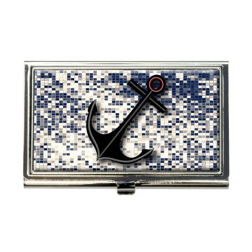 Anchor Nautical Theme Business Credit Card Holder Case