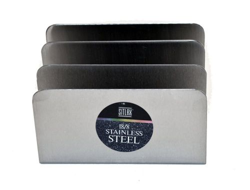 Envelope Holder - Brushed Stainless Steel - 6&#034;X3&#034;X4.25&#034; - STORG-1R