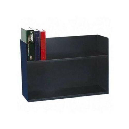 STEELMASTER Two-Tier Steel Book Rack  29.13 x 20 x 10.38 Inches  Black (26423BRB
