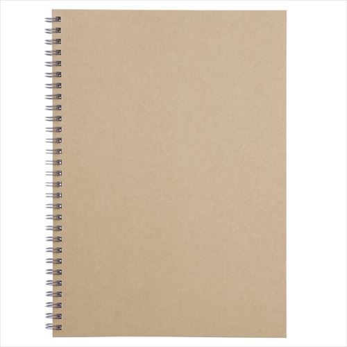 MUJI Moma Recycled paper double ring notebook plain B5 80 sheets Beige
