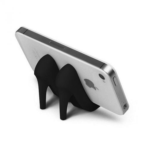 Black Heels Shoe Phone Stand Cute Desk Decor Office Gift Girls Fun Accessory New