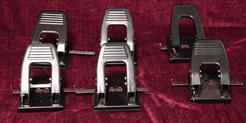 Lot of 6 Universal 2-hole punch