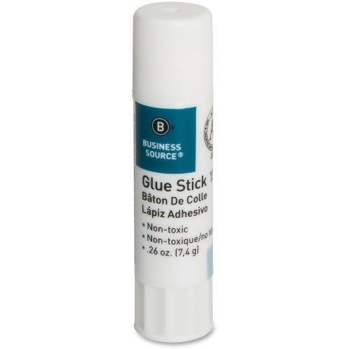 Business Source Glue Stick - 0.26 oz - 18/Pack - White - BSN15785