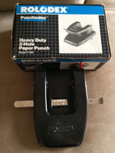 Punchodex 2 Hole Punch-a Rolodex Product- With Box MADE IN USA! P-200