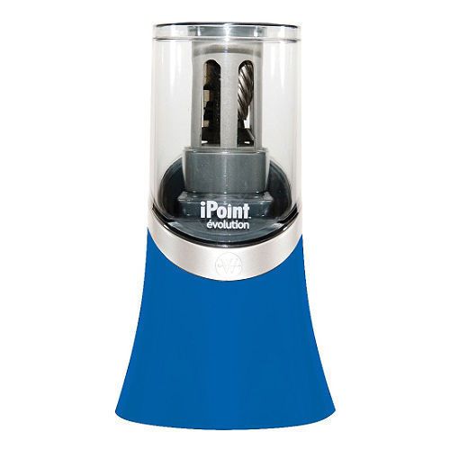 Westcott iPoint Titanium Non Stick Electric Pencil Sharpener ~ Blue Brand New!