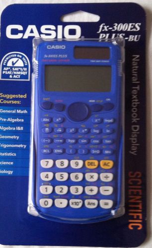 Casio blue scientific calculator fx-300es plus-bu for sale