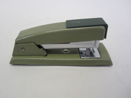 Vintage swingline 711 avocado green desktop stapler - nice find! for sale