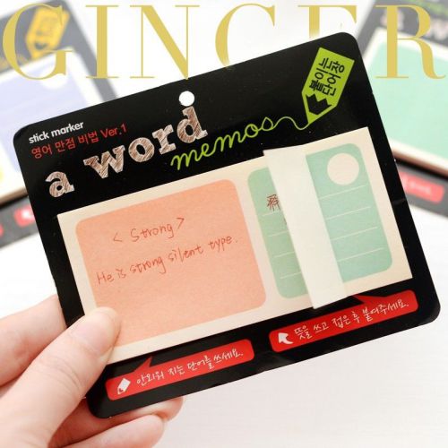 Creative fun stationary memo sticker post it bookmark index tab pad sticky notes for sale