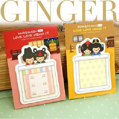 Korean doll love memo it sticker post it bookmark note pads sticky notes (ab20) for sale