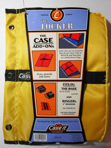 Case-It The Locker THE CASE ADD+ONs for pens/pencils &amp; more- Model PEN06- Yellow