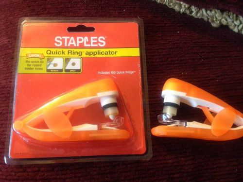 Staples Quick Ring applicator Lot Of 2