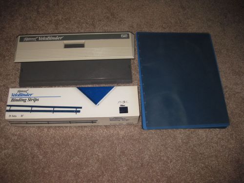 Personal VeloBinder With Binding Strips And Covers Great Condition