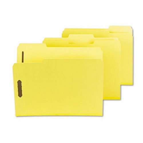 Smead Colored Fastener Folders, Letter, 1/3 Cut, Yellow, 25 per Box (SMD14939)