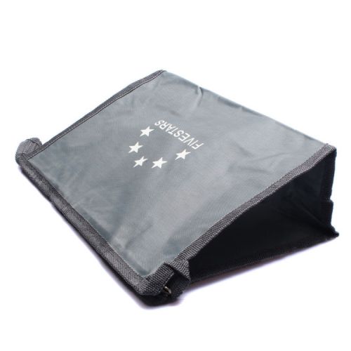 1PC Gray Filing Paper Bag File Holder Packet Office Supplies Bags Zipper Design