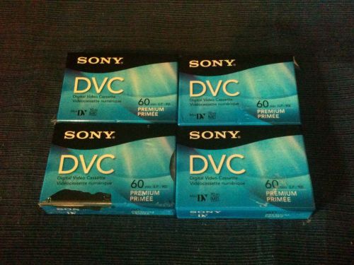 Sony DVC Digital Video Cassettes Premium 60 Minutes Lot 4 New