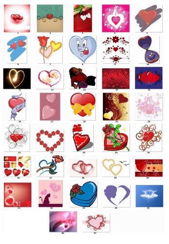 30 Square Stickers Envelope Seals Favor Tags Hearts Buy 3 get 1 free (h9)