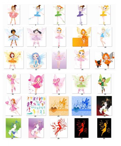 30 Personalized Cute Adorable Fairies return address labels choose one {gf1}