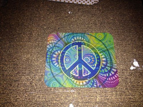 Psychadelic Peace Sign Mouse Pad