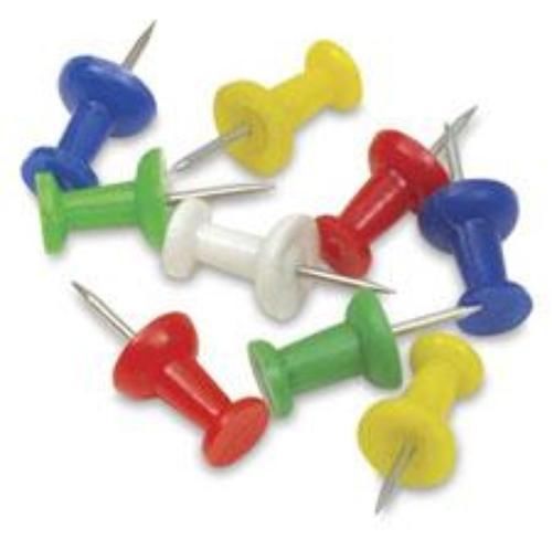 Charles Leonard Push Pin White 100 Count