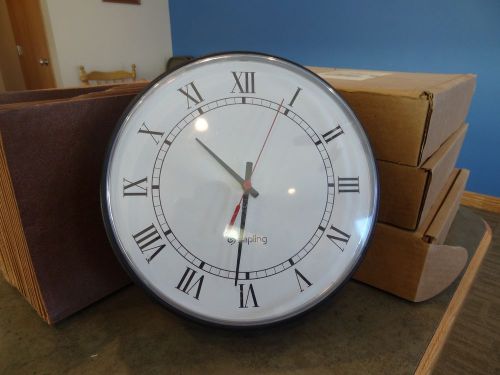 12&#034; Round Roman Numeral 24/110 Volt Sapling Slave Clock