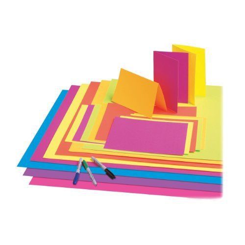 Pacon neon premium poster board - 22&#034; x 28&#034; - neon yellow (pac54091) for sale