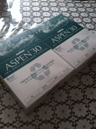 Boise Aspen 30 Premium Recycled Papers Lot Of 2 Office Papers