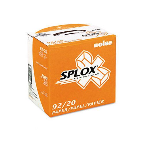 Boise® Splox Paper Delivery System, 92 Brightness, 20 lb, 8-1/2X11, 2500/Carton