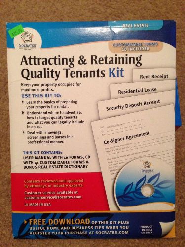 Attracting &amp; Retaining Quality Tenants Kit Socrates Real Estate Legal CD