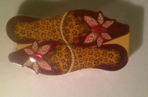 -Pooch Sweetheart Shoe  Notepad-glitter-jewels, animal print