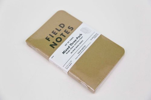 Field Notes Brand Pocket Notebook Mixed pack - Graph, Ruled, &amp; Plain Paper