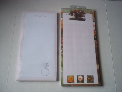 Two magnetic notepads: I Do List &amp; Flower design notepads. New.