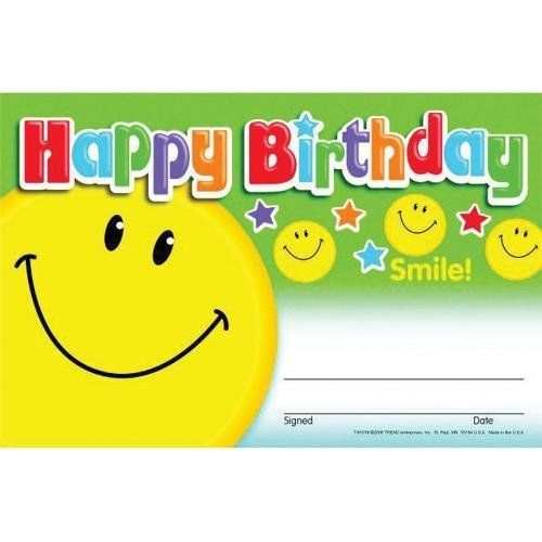NEW Happy Birthday-Smile Recognition Awards