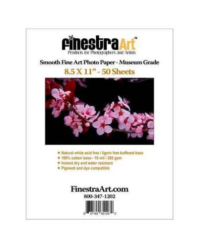 8.5&#034; x 11&#034; FINESTRAART.COM Smooth Fine Art Museum Grade Photo Paper  50 sheets