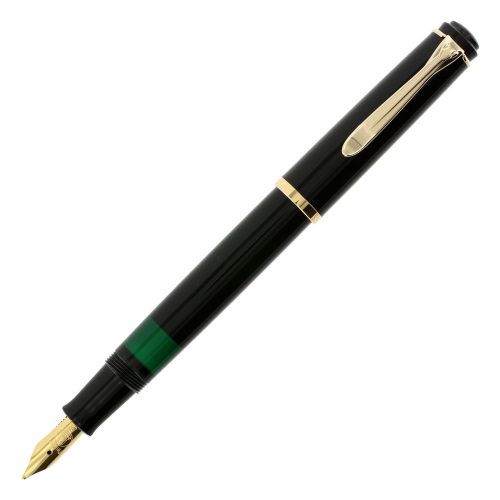 Pelikan Tradition Series 150 Black GT Broad Point Fountain Pen - 993550