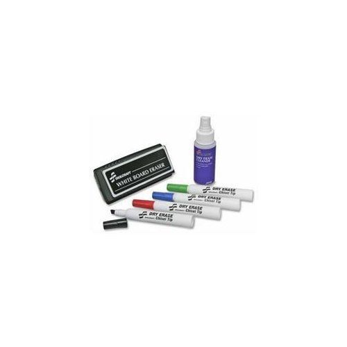 Skilcraft Dry Erase Starter Kit - Chisel Marker Point Style - Black (nsn5574971)