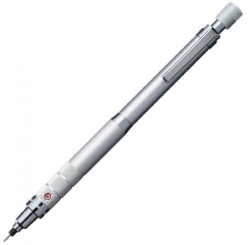 Mechanical Pencil Uni Kuru Toga Roulette Model Auto Lead Rotation 0.5 mm Silver