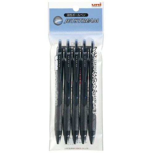SXN150075P.24 5 pack of black ballpoint pen Uni jet stream Japan