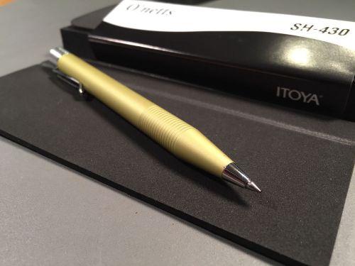 Itoya O&#039;netts SH-430 Yello Capless Roller Ball Point Pen