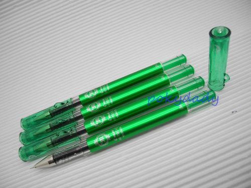 5 NEW Pilot Hi-Tec-C Maica 0.3mm ultra fine needle tip gel /Roller Pen Green