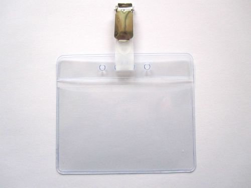 25x ID Card Shell Card Holder With Clip