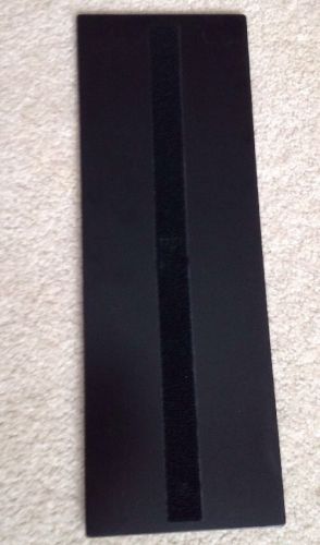 Black Hinged Display Board With Center Velcro Strip 6.5&#034;Wide 18.5&#034; High