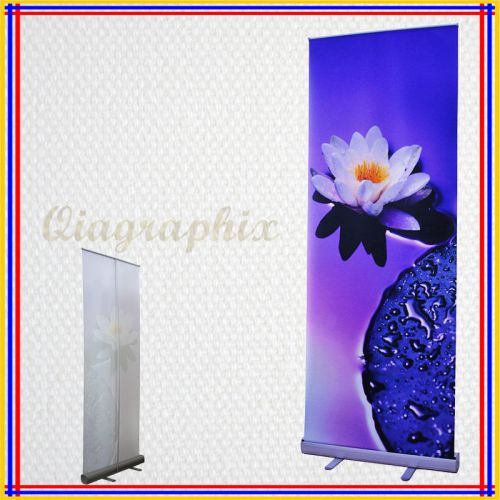 32&#034;x84&#034; Roll Up Retractable Banner Stand with Free Printing, Trade Show, R100