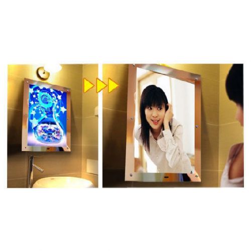 A2 Size LED Lighting Acrylic Magic Mirror Light Box without printing
