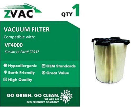 New Style Ridgid VF4000 Standard Filter for Wet/Dry Vacuum by ZVac
