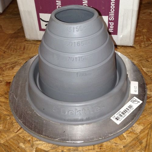 No 2 pipe flashing boot by dektite for metal roofing for sale