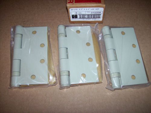 Hager bb1279 nrp 4.5&#034; x 4.5&#034; usp ball bearing hinge  prime paint  3 hinges for sale