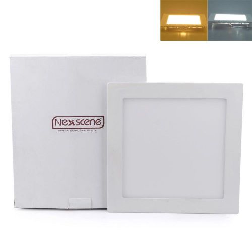 NexScene 18W 9 Inch Ultra Thin Anti-fogging Square Ceiling Panel LED-Cool White