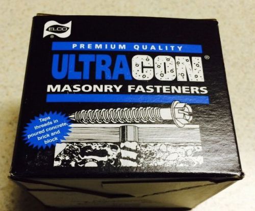 Brand new premium quality ultracon 1/4&#034; x 1-1/4&#034; masonry fasteners (100 pcs.) for sale